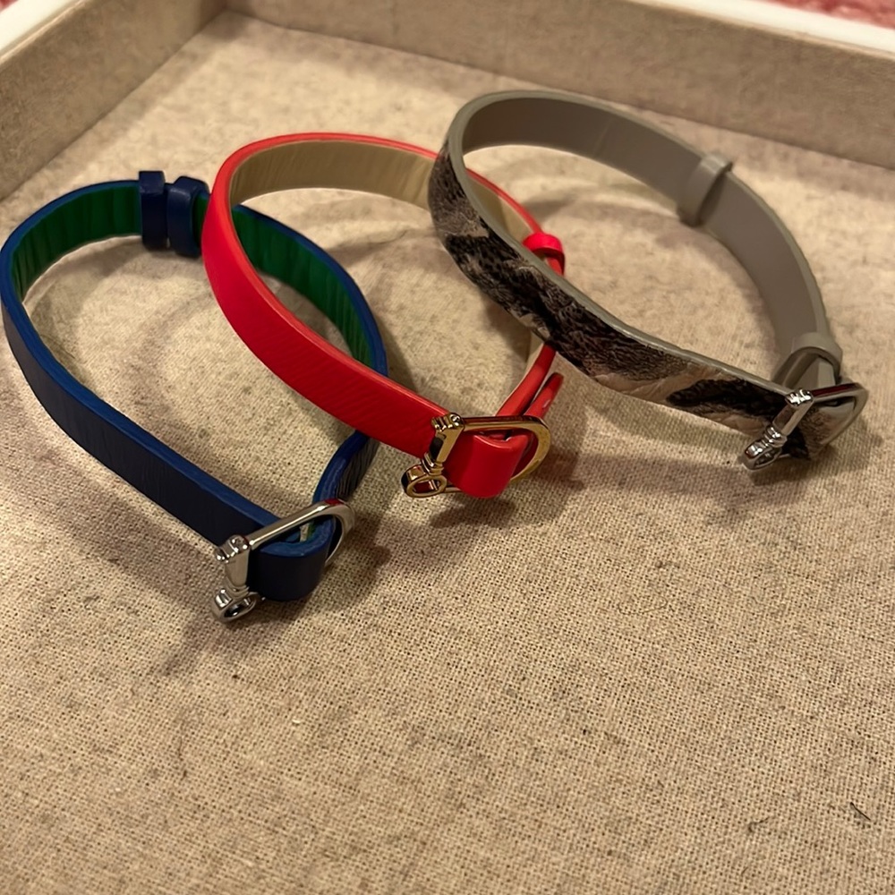 Stella & Dot Reversible Leather Bracelet for Slider Charms Bundle